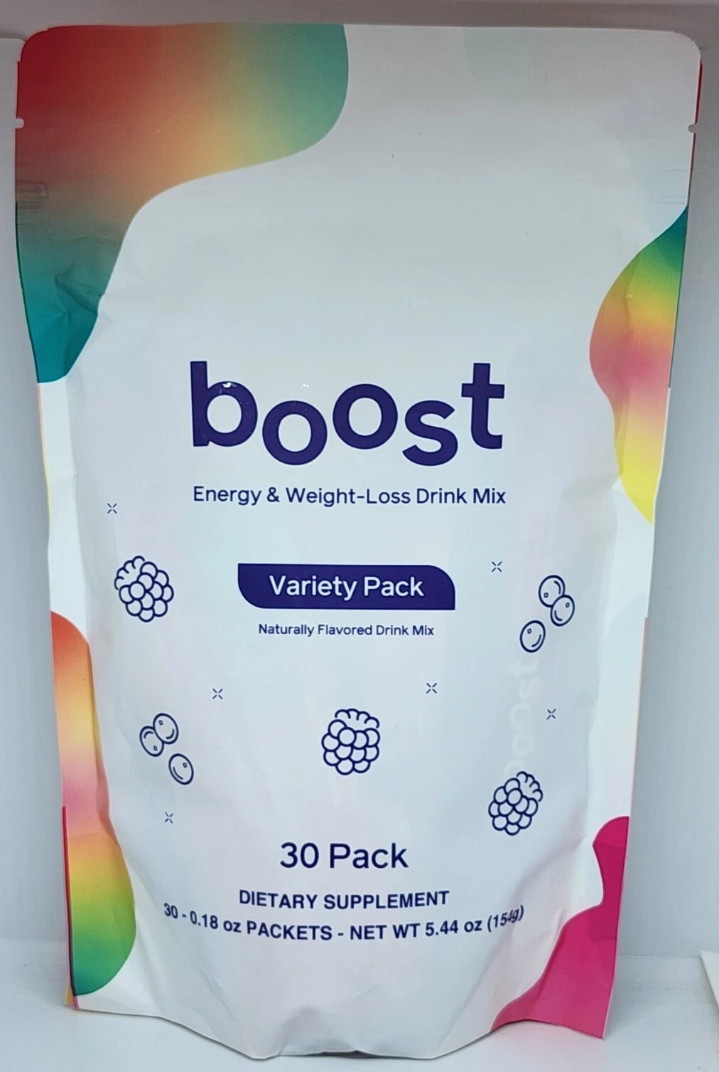 Truvy Boost Energy & Weight Loss Drink Mix Variety Pack Sealed Bag (30 sticks)