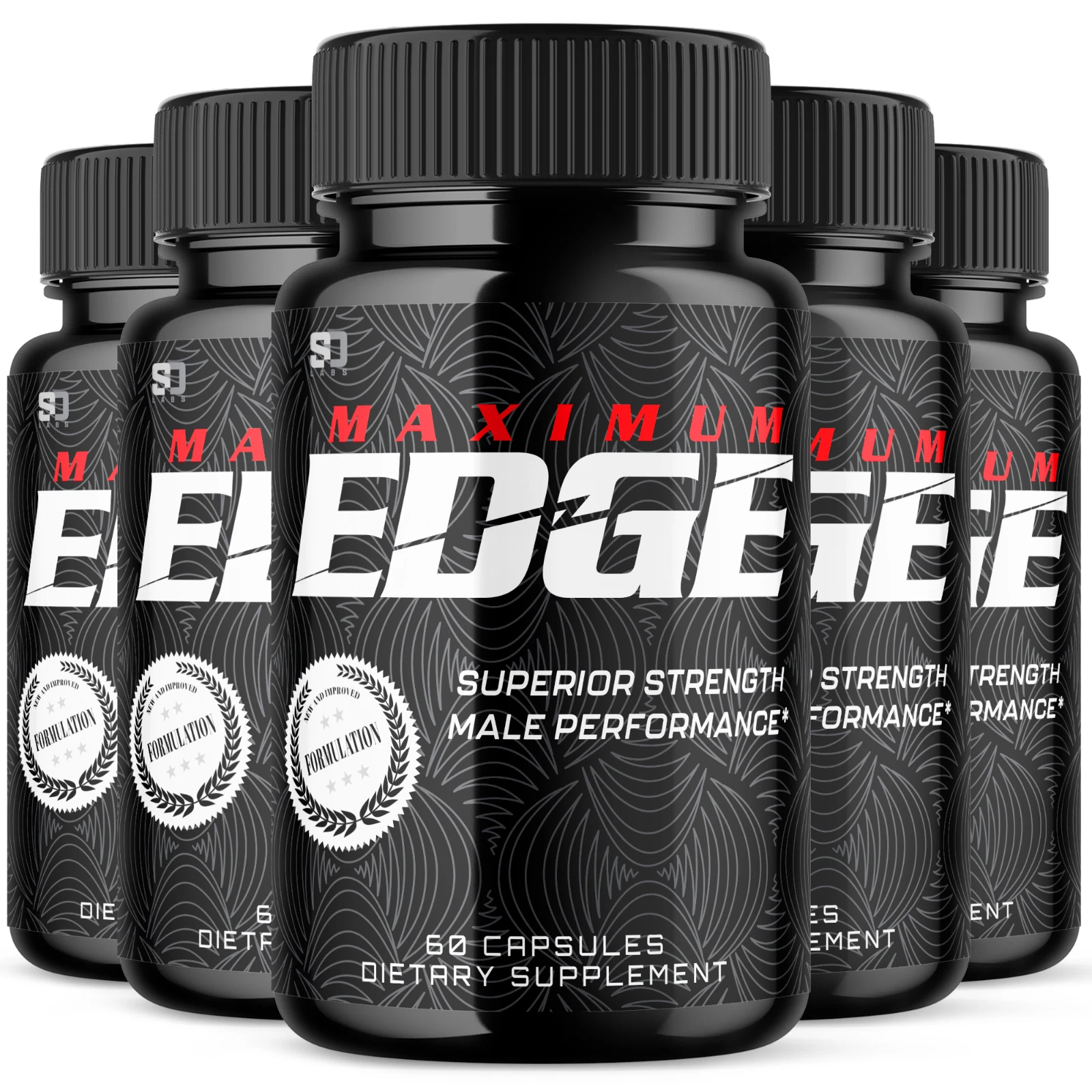 Maximum Edge Male Pills- Overall Wellness and Strength (5 Pack)
