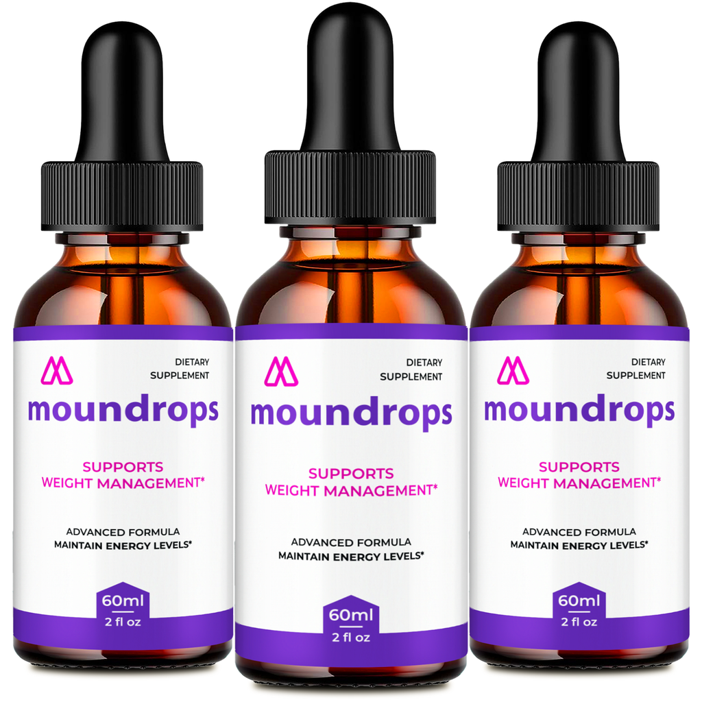 (3 Pack) Moundrops Weight Loss Drops for Burning Excess Fat & Boosting Energy