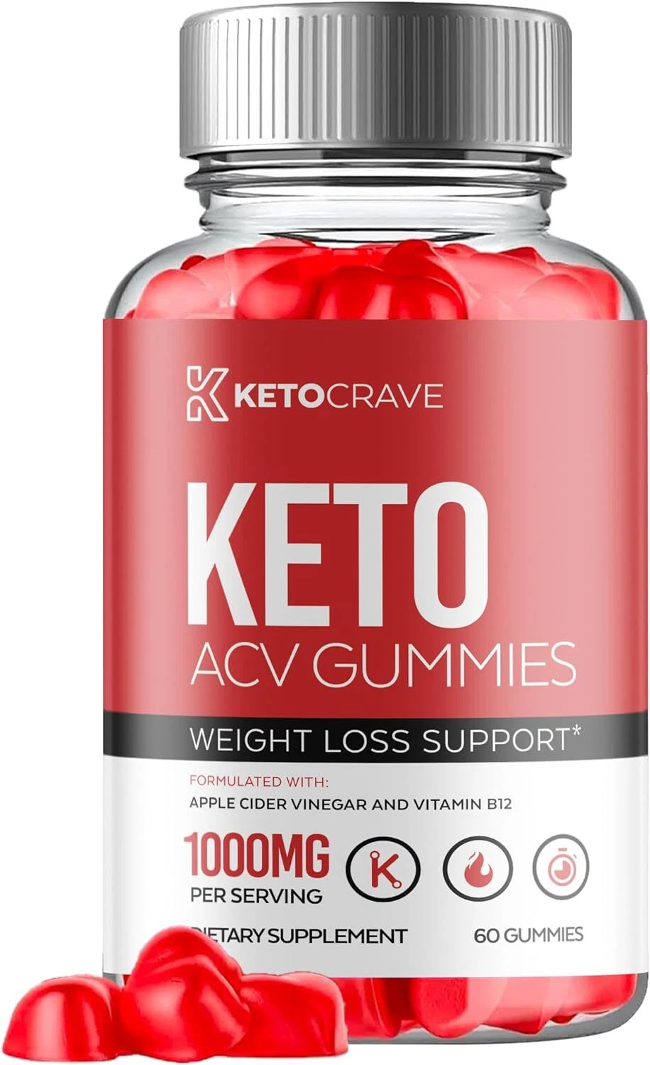Ketocrave Keto Gummies - Keto Crave ACV Gummys For Weight Loss OFFICIAL - 1 Pack