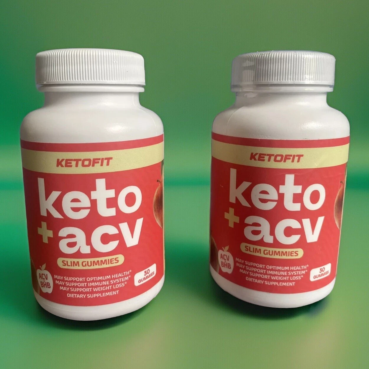 2 Ketofit Keto+ACV Gummies for Weight Loss (60 Gummies) NEW/SEALED. Exp: 03/2026