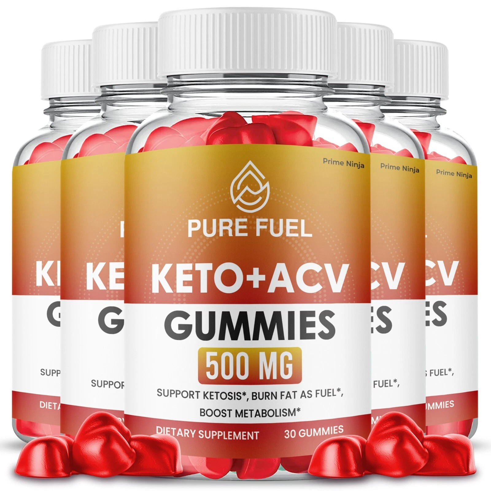 Pure Fuel Keto ACV Gummies, Purefuel Gummies Max Strength Official (5 Pack)