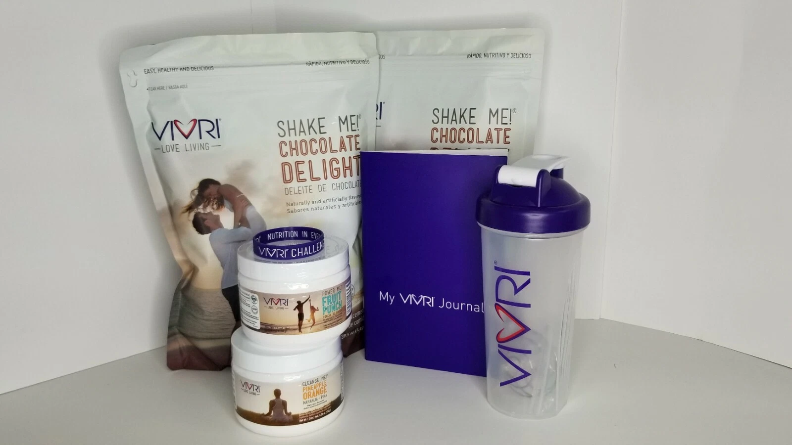 Vivri Essential Nutrition 20 Day Challenge Chocolate- Fruit Punch- Pineapple Ora