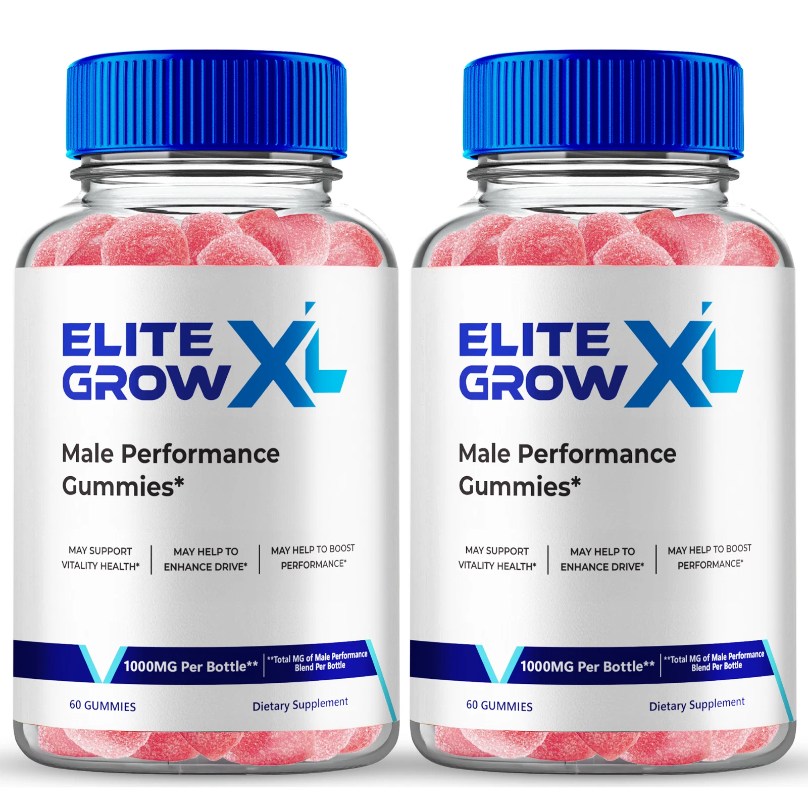 (2 Pack) Elite Grow XL Men Gummies, Advanced Formula Support Stamina & Endurance