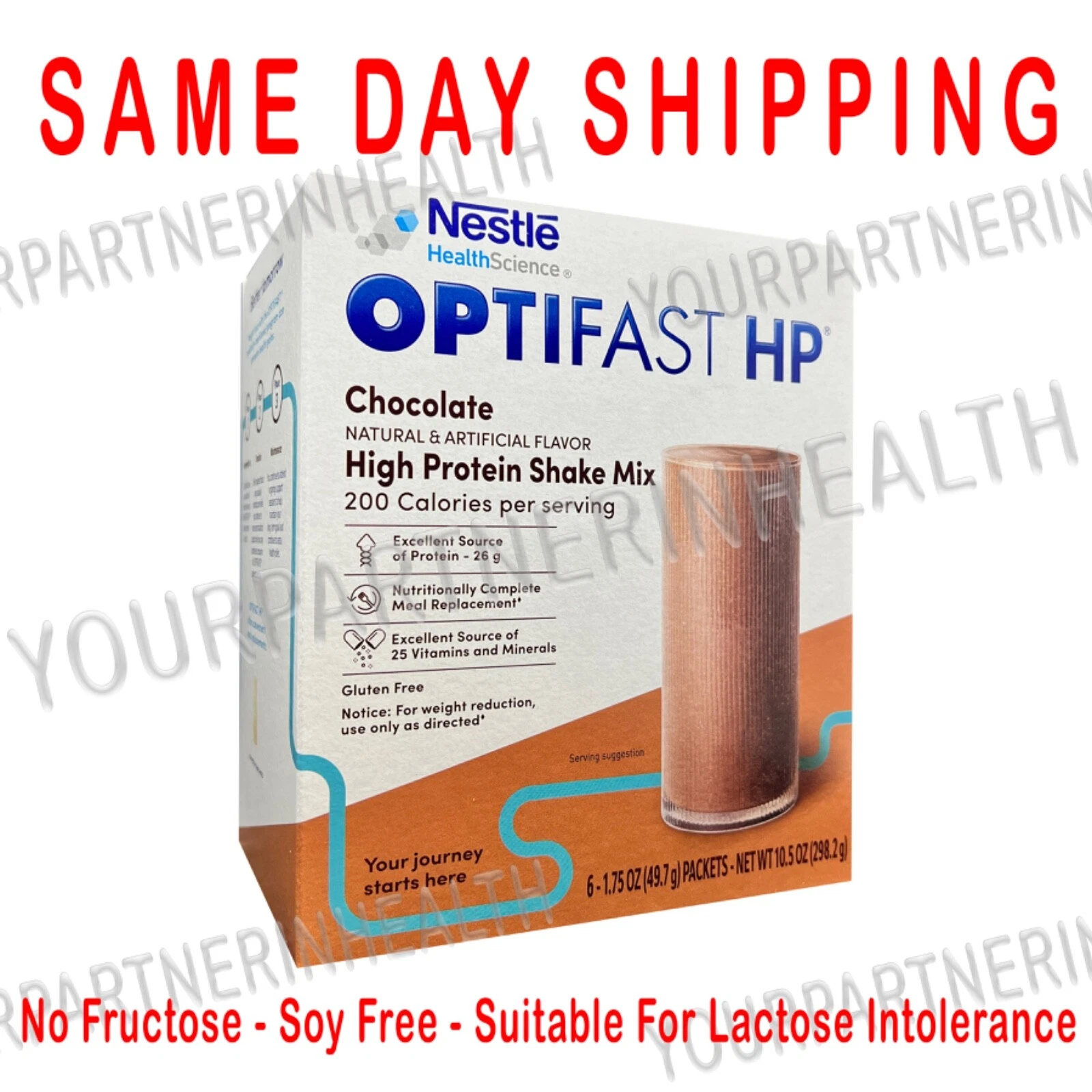 OPTIFAST® HP POWDER SHAKE |10 BOXES | 60 SERV | CHOCOLATE FLAVOR | JUNE 2026 EXP