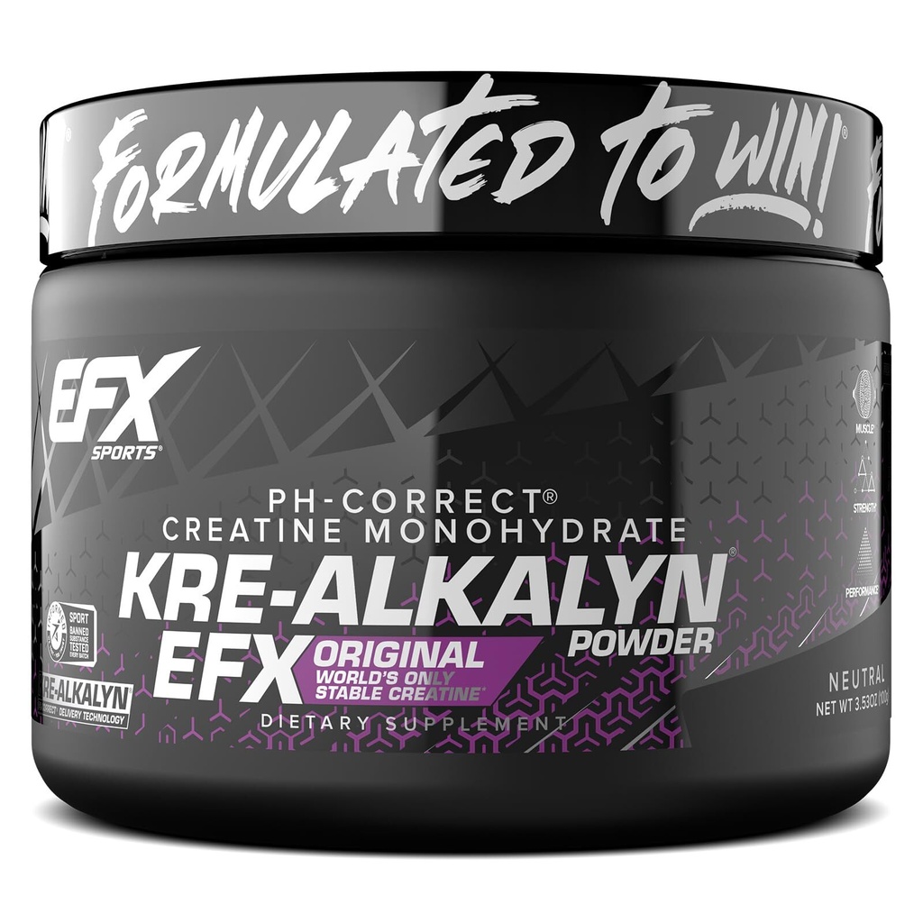 Kre Alkalyn EFX Creatine Monohydrate 66 Servings pH Correct Nutritional Suppl...