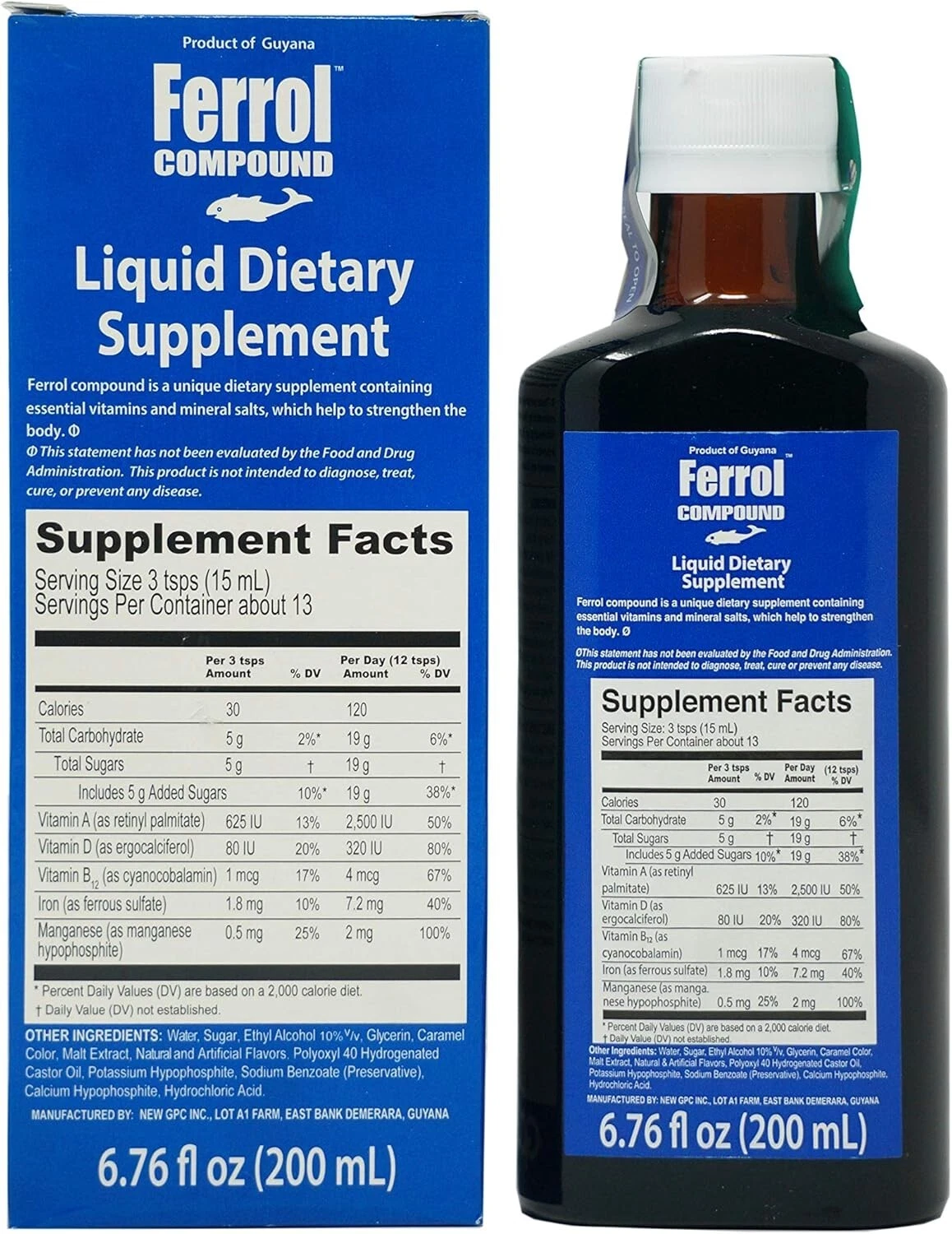 Ferrol Compound Dietary Supplement 6.76oz (200ml)
