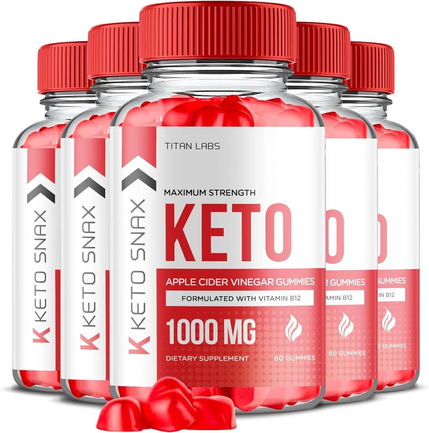 Keto Snax Keto Gummies - Keto Snax ACV Gummys For Weight Loss OFFICIAL - 5 Pack