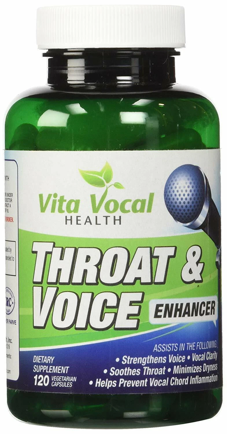 VitaVocal Throat & Voice Enhancer Voice Booster Vitamin veggie caps