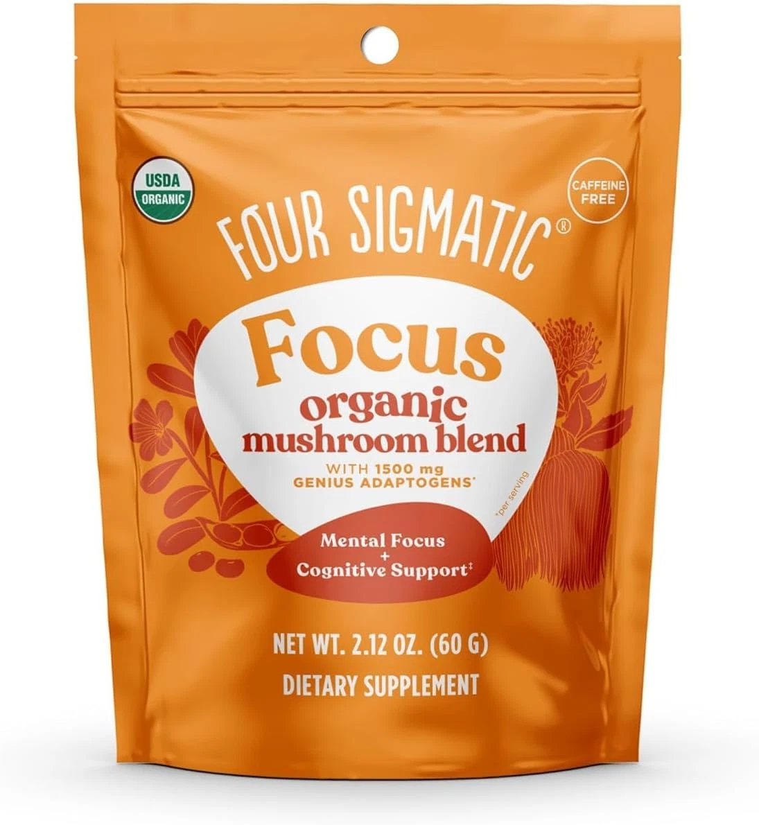 Focus Blend 7 Superfoods Adaptogen Blend Mix with Lion'S Mane, Cordyceps, Rho...