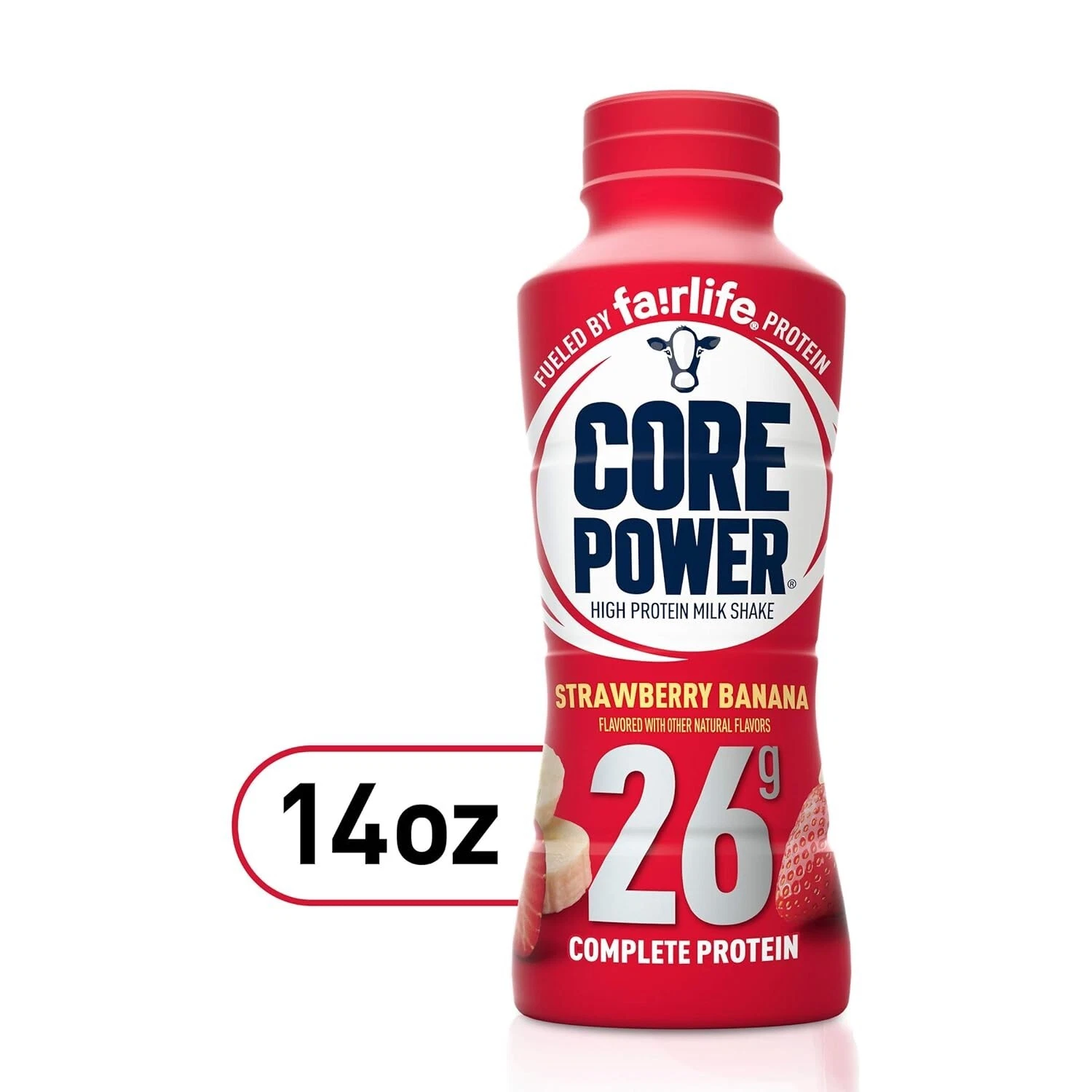 Core Power Fairlife 26g Protein Milk Shakes, Strawberry Banana14 FlOz(Pack of12)