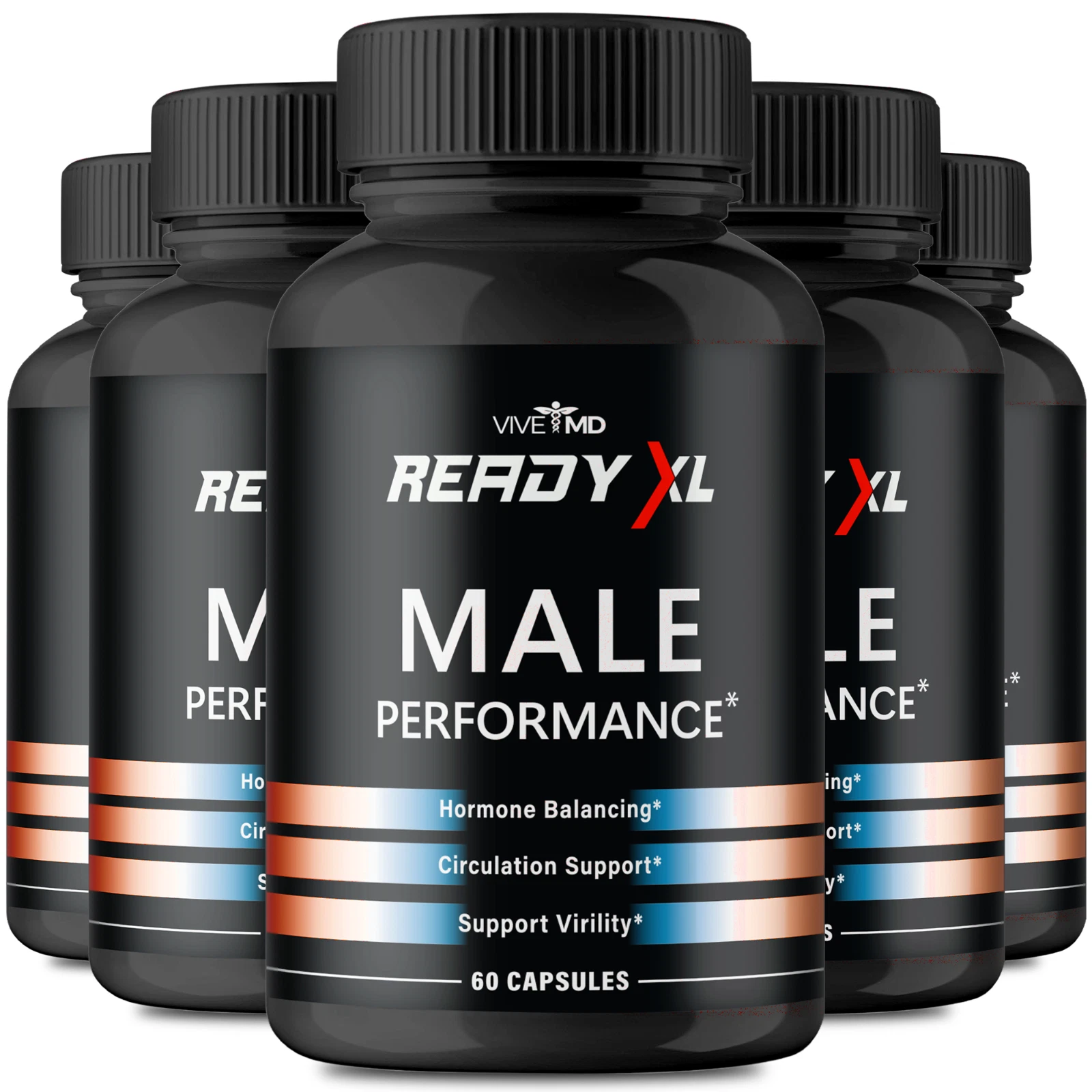 (5 Pack) Ready XL Pills for Men, ReadyXL Enhancement Pills for Male Performance