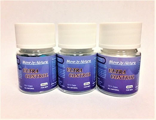 **3 PACK** Ultra Control, for STAMINA, by Move by Nature, 12 caps each