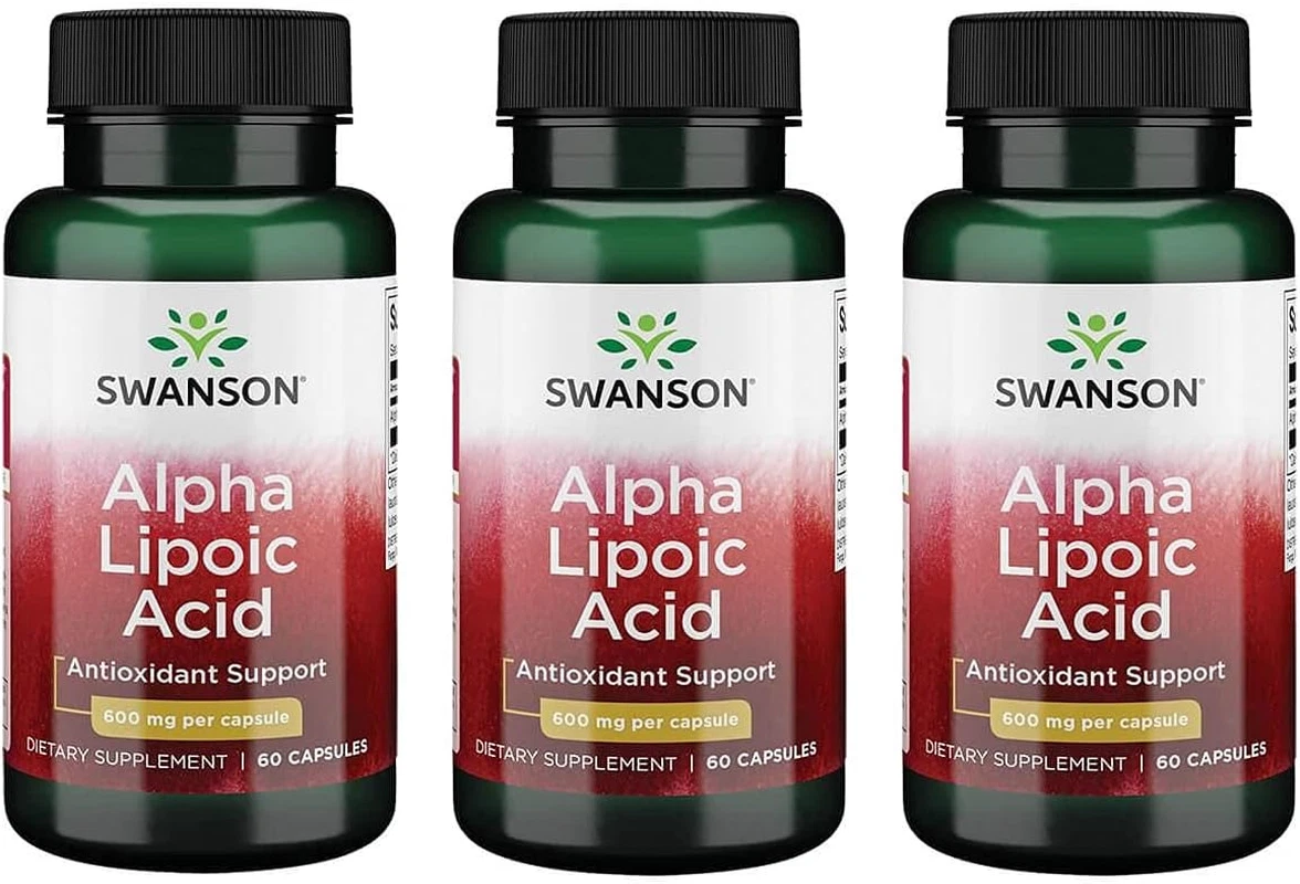 Alpha Lipoic Acid - Natural Supplement Supporting Healthy Blood Pressure Leve...