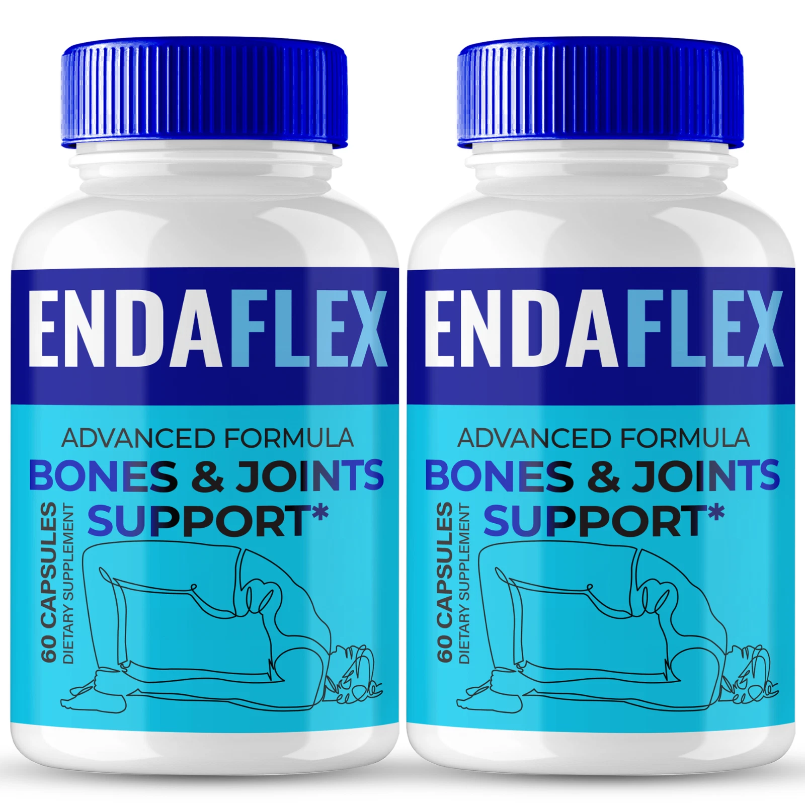 (2 Pack) Endaflex Joint Support Pills, Enda flex Ease Joint Pain & Inflammation