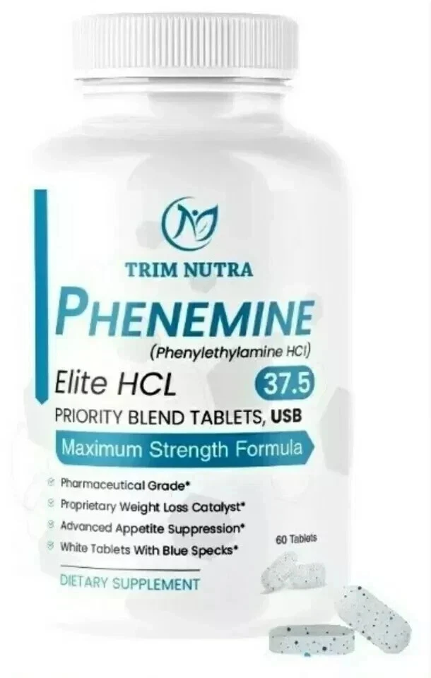 Phenemine Elite 37.5 Max strenght appetite suppressant and energy pill,Pack of 2