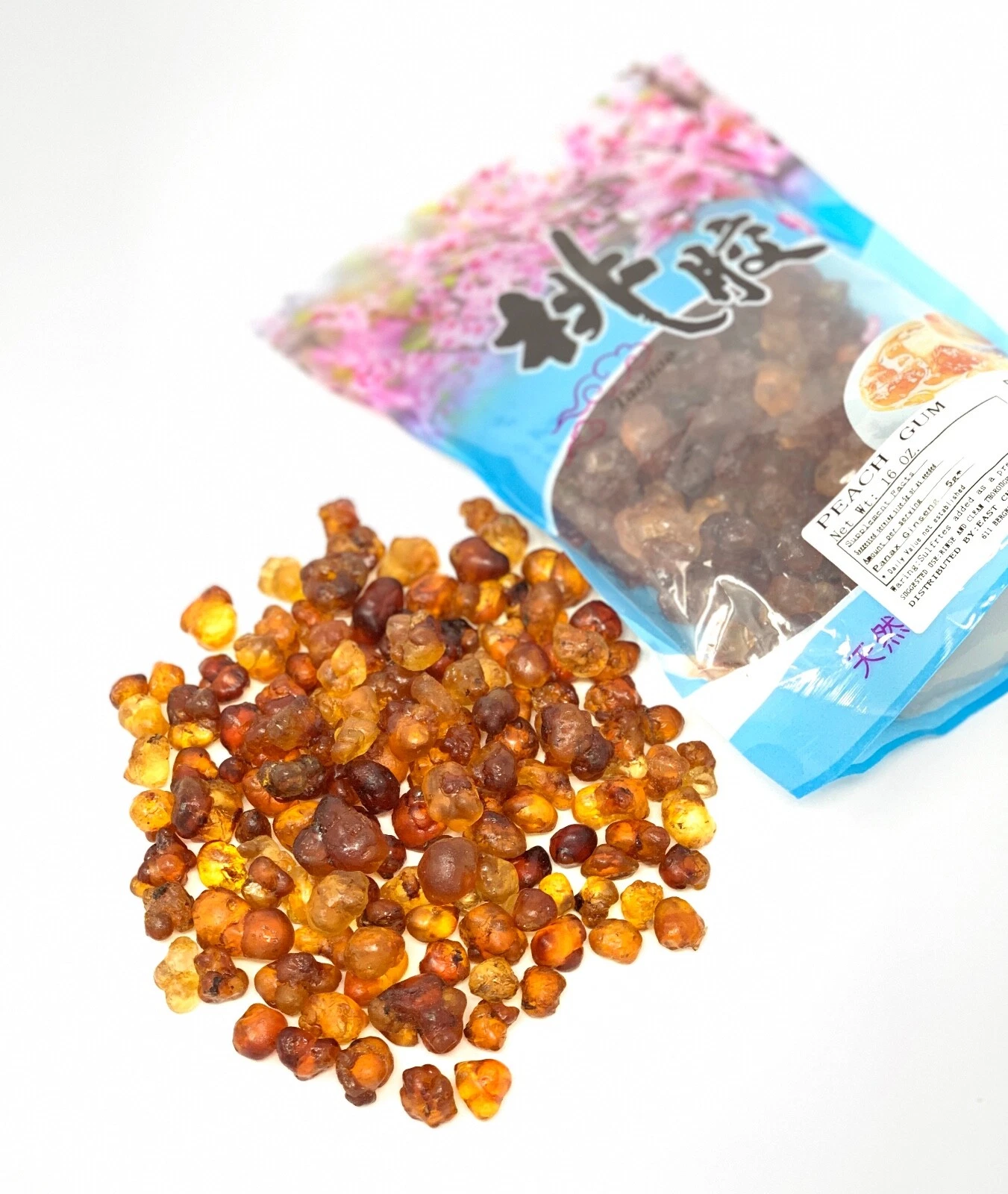 2x16oz Natural Wild Tao Jiao Peach Gum Jelly For Skin Health 桃胶