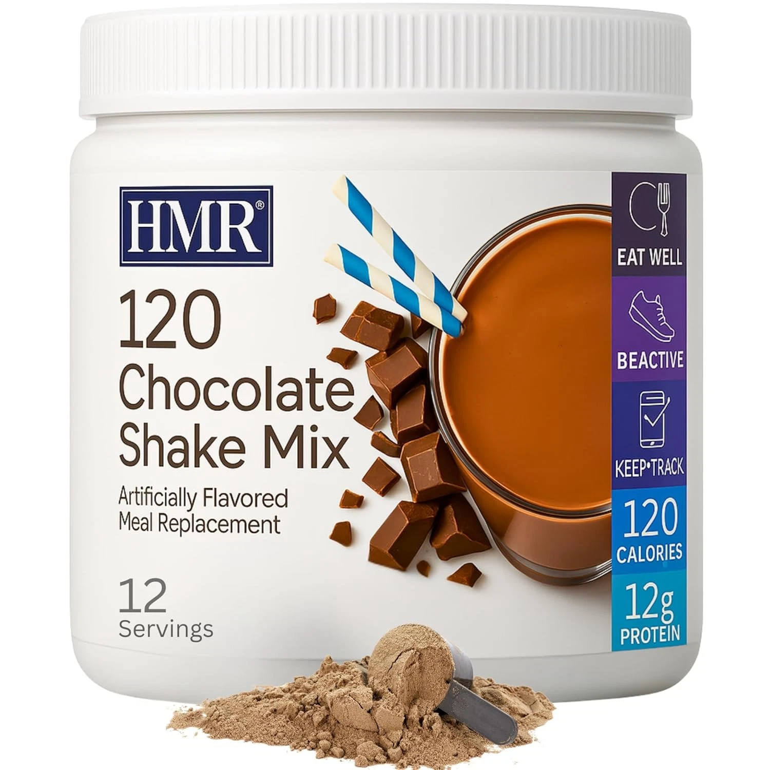 HMR 120 Chocolate Shake Meal Replacement Powder | Mix to...