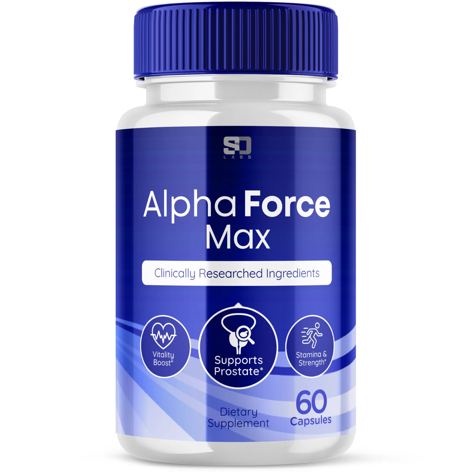 Alpha Force Max Pills - Enhances Energy, Vitality & Stamina - 60 Capsules