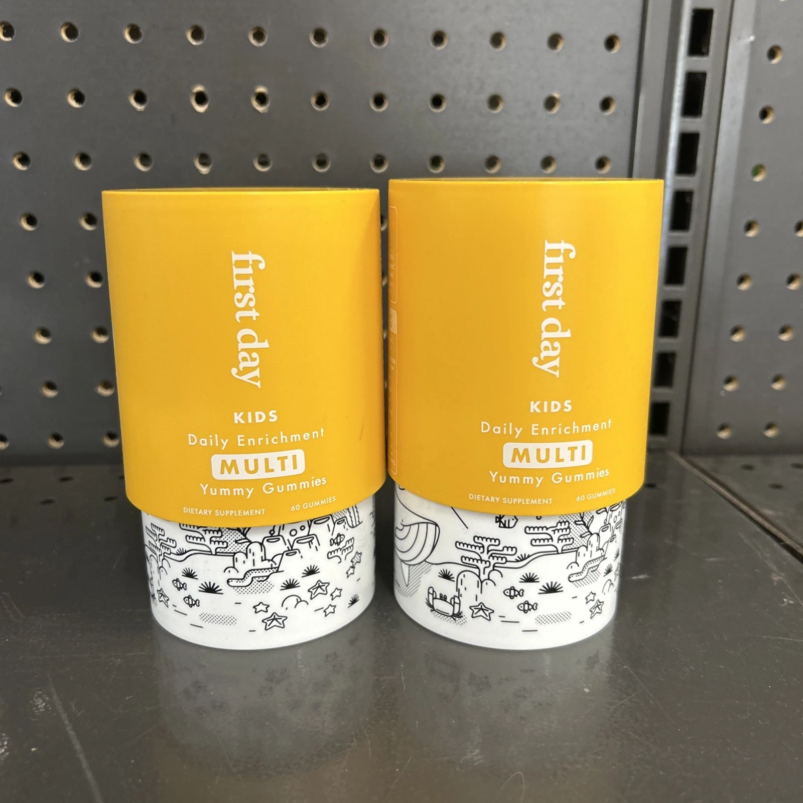 2 FIRST DAY Kids Daily Multivitamin Gummies A, D3, B6, B12, C, K2 Exp 02/06/2026