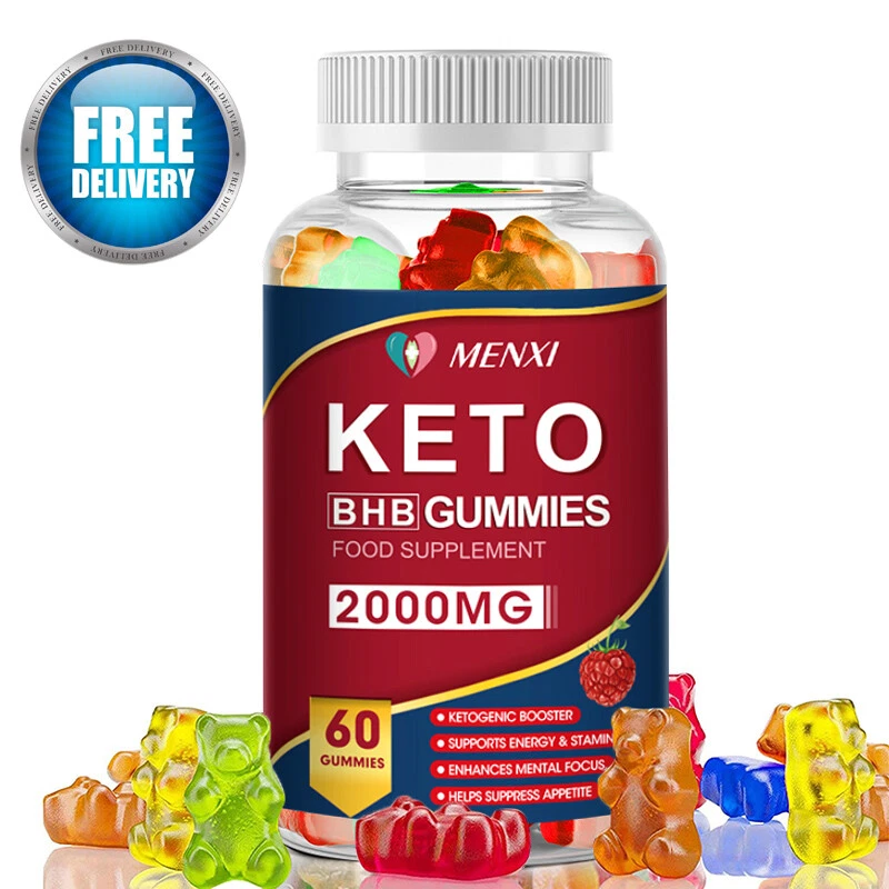 KETO SLIMMING GUMMIES 2000MG APPLE CIDER VINEGAR ACV WEIGHT LOSS 60 GUMMY USA