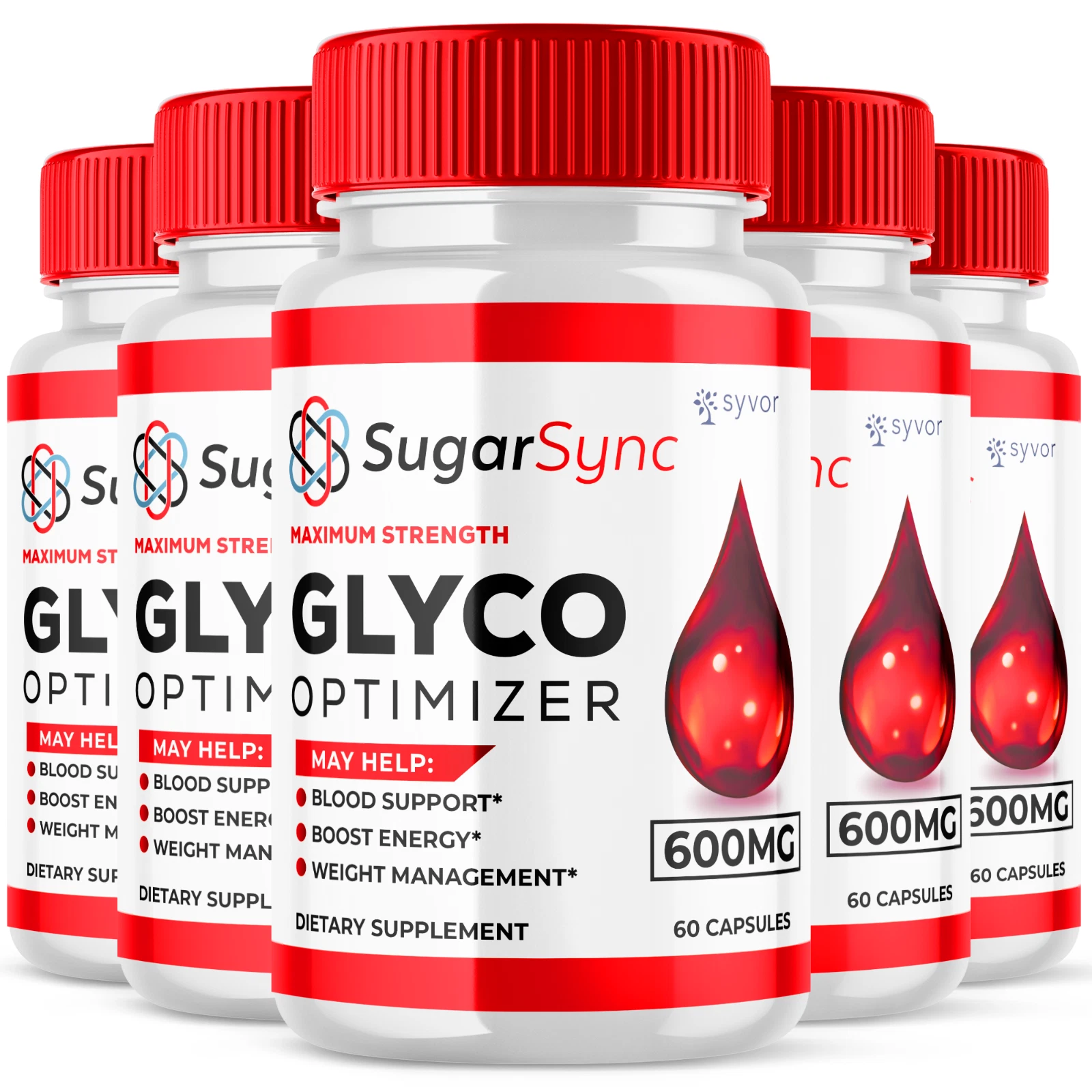 Sugar Sync Glyco Optimizer Maximum Strength Glycogen Supplement 300 Capsules