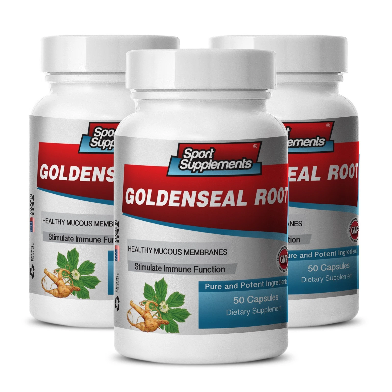 Goldenseal Powder Tablets - Goldenseal Hydrastis 520 - Have Health Benefits 3B