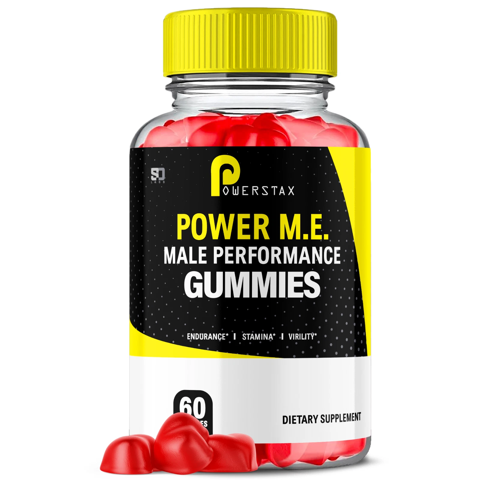 PowerStax Power ME Male Gummies Supports Endurance & Stamina 60 Gummies