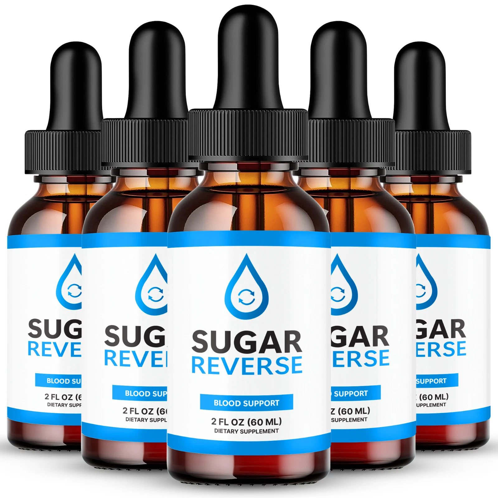 (5 Pack) Sugar Reverse Blood Drops, Blood Support Drops for Blood Sugar Levels