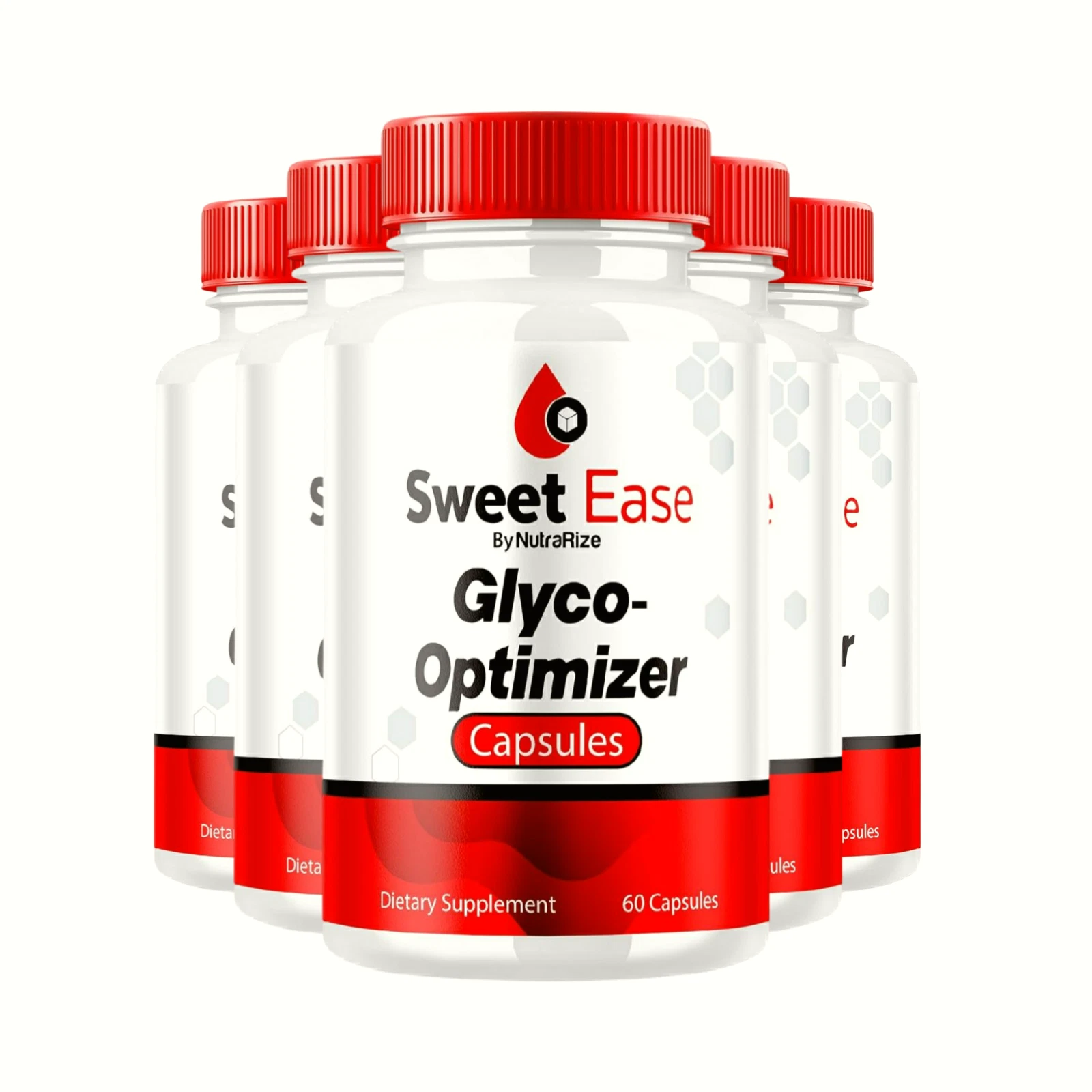 5-Pack Sweet Ease Glyco Optimizer Pills to Support Healthy Blood - 300 Capsules