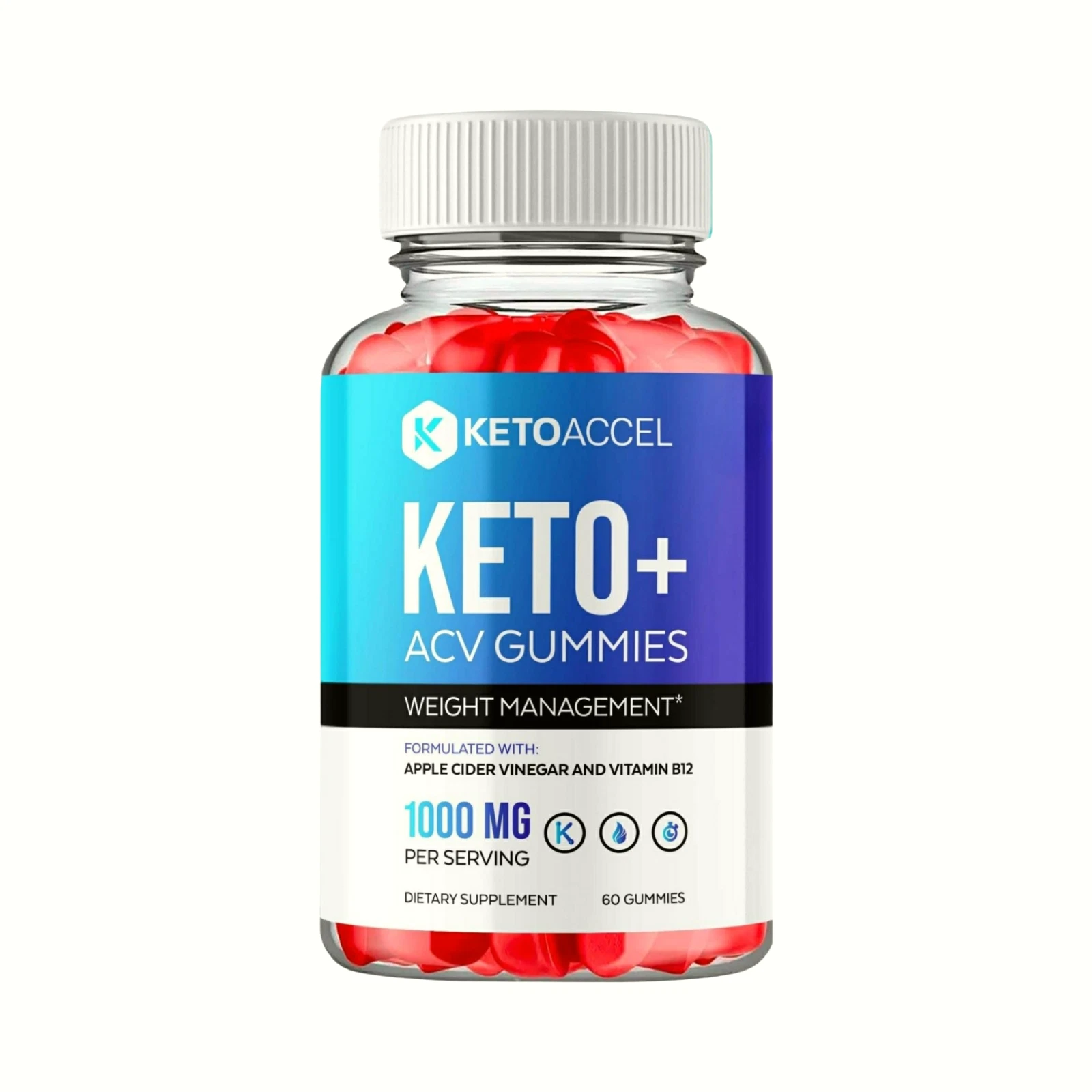 Keto Accel Gummies - KetoAccel ACV Keto Gummies Weight Loss - 60 Gummies