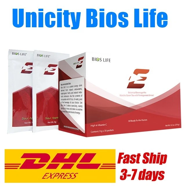 Unicity Bios Life E Smart Energy Fat Burner Drink Weight Management 30 Sachets