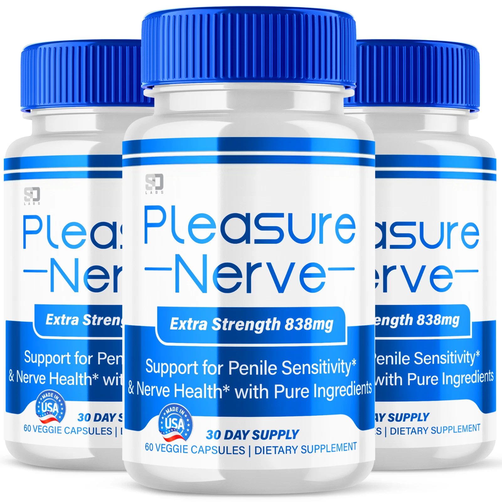 Pleasure Nerve Extra Strength Support Nerve Health & Performance (3 Pack)