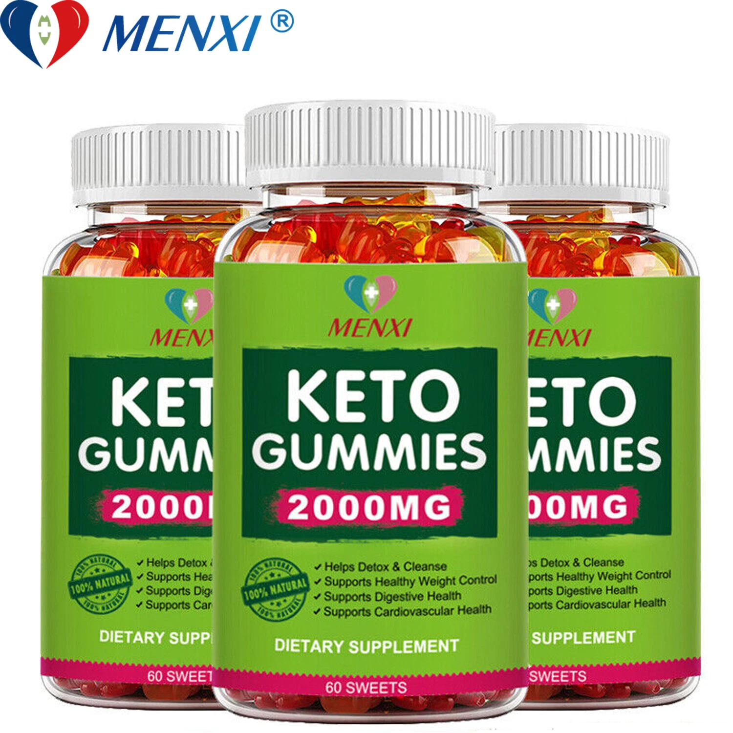 Keto Diet Pills 2000mg Weight Loss Fat Burner Supplement for Women & Men 3 PACKS