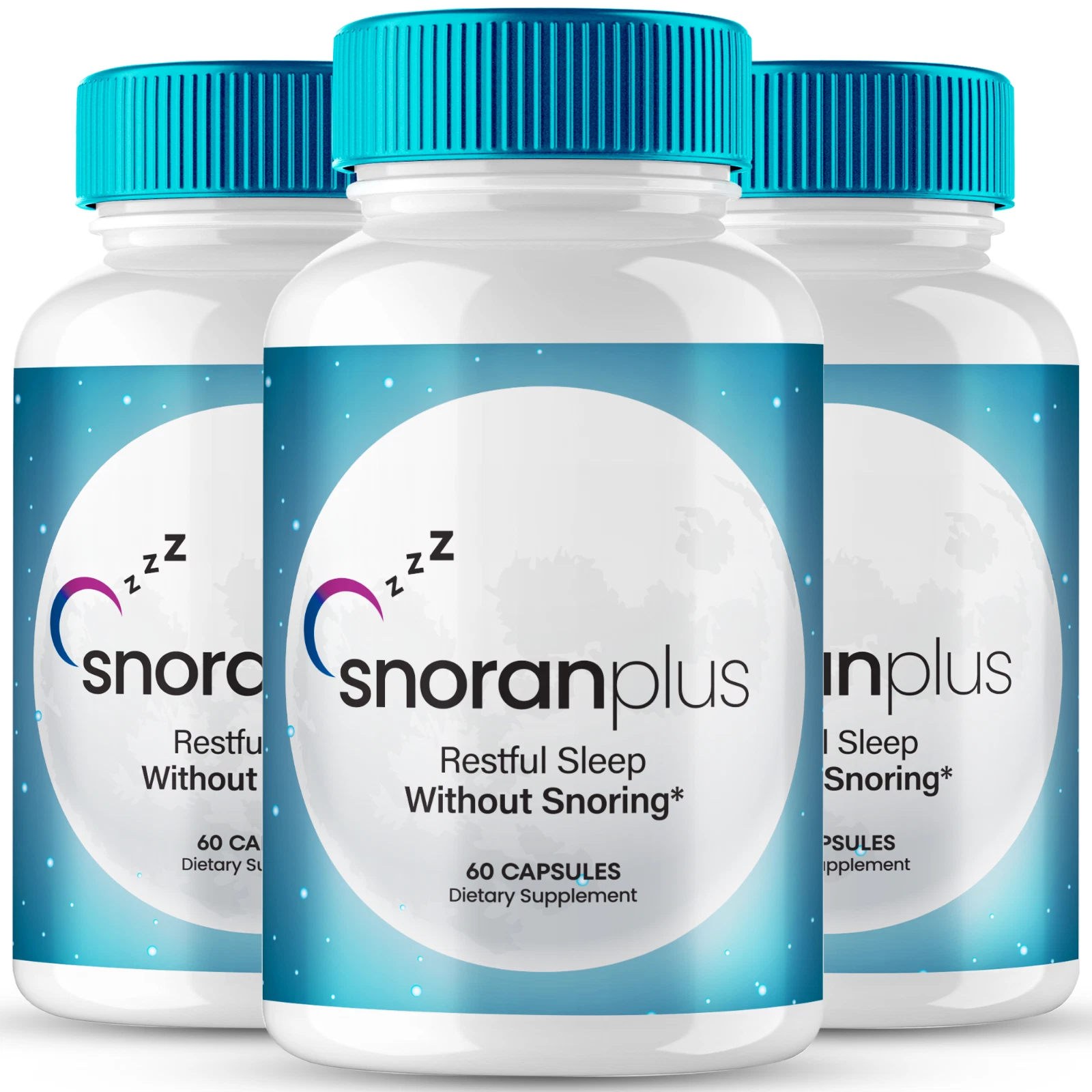 (3 Pack) Snoran Plus Capsules to Reduce Snoring and Improves Breathing Pills