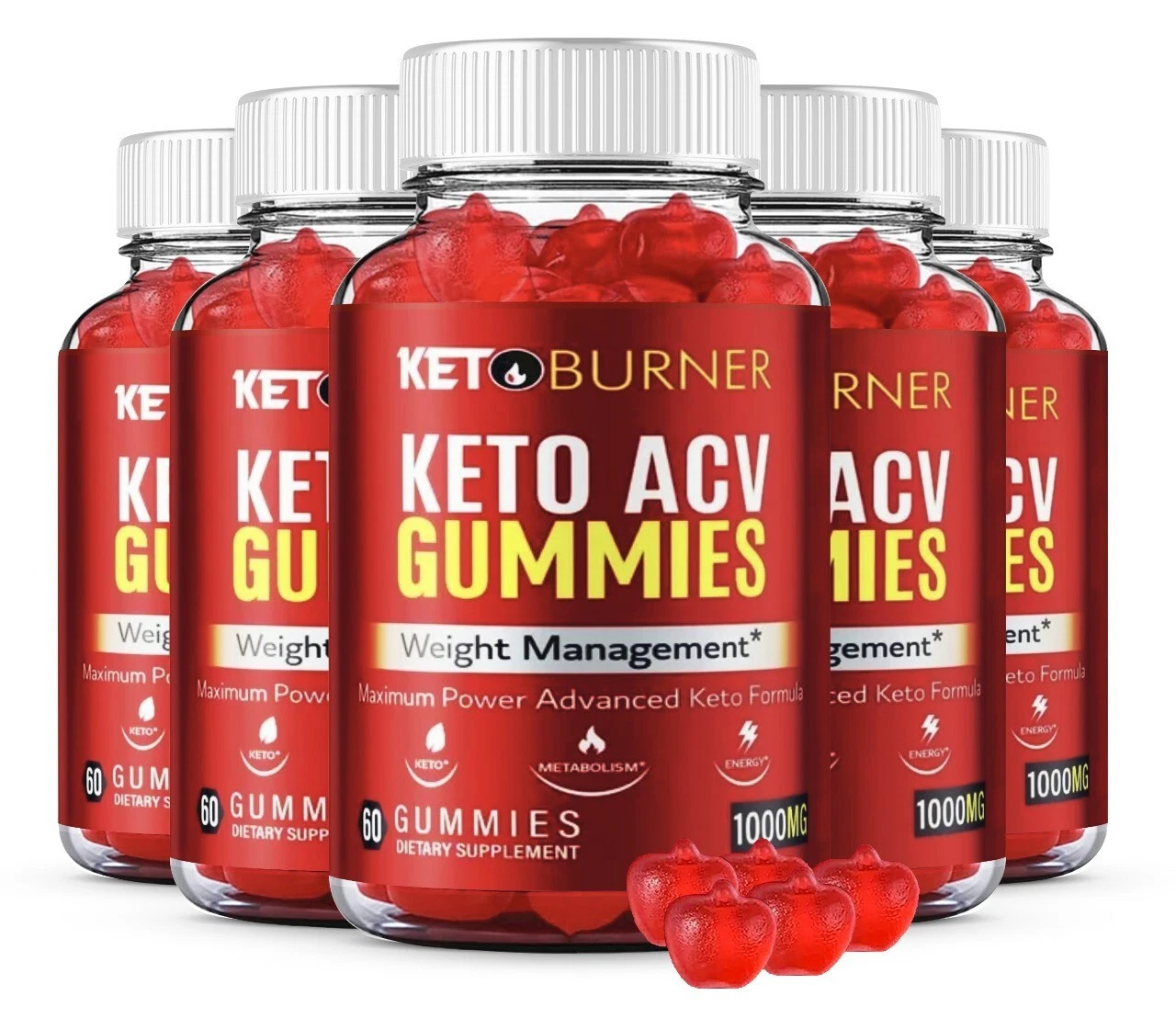 Keto Burner Keto ACV Gummies Advanced Formula for Weight Management ( 5 Pack )