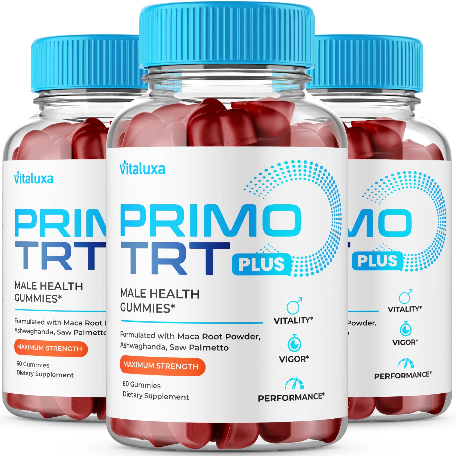 (3 Pack) Primo TRT Men's Gummies Advanced Pro Formula Supplement (180 Gummies)