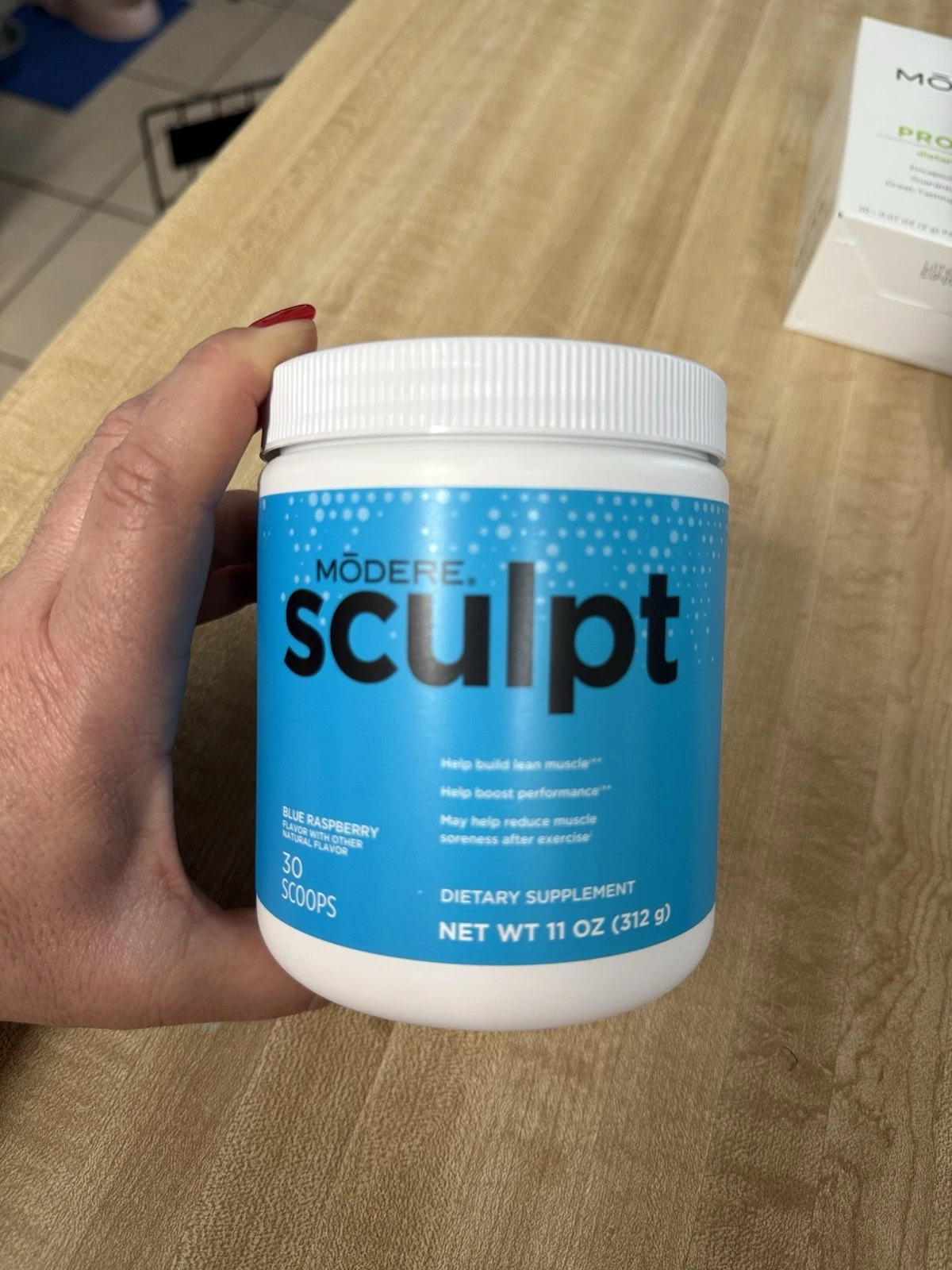 Modere Sculpt Blue Raspberry 11oz Build Lean Muscle 30 Scoops New