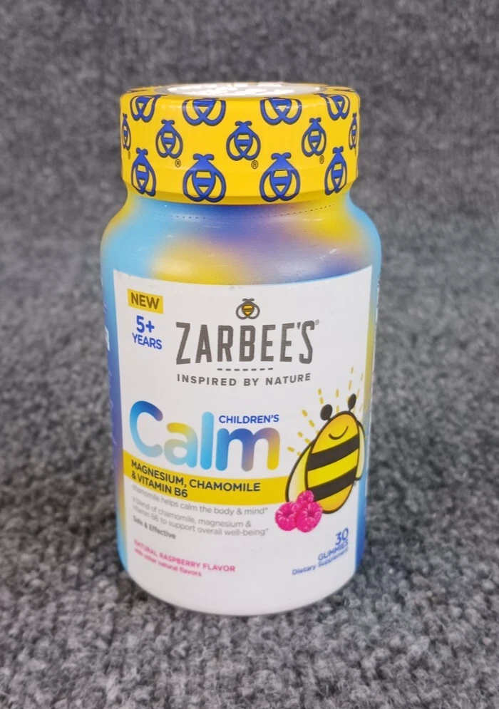 2PK Zarbee's Children's Calm 30 Gummies Each Raspberry Flavor EXP 12/25