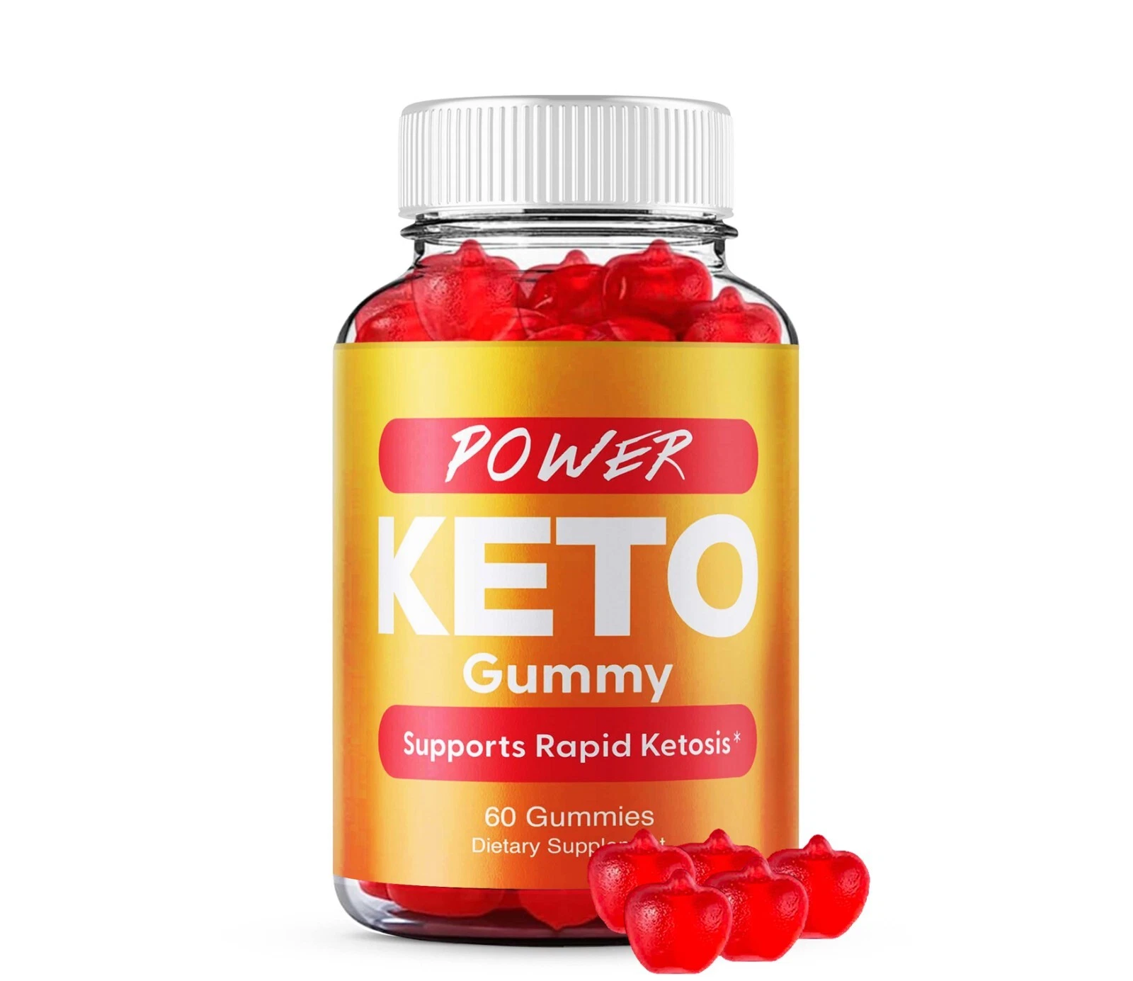 Power Keto Chew Gummies Supports Rapid Ketosis Dietary Supplement - (60 Gummies)