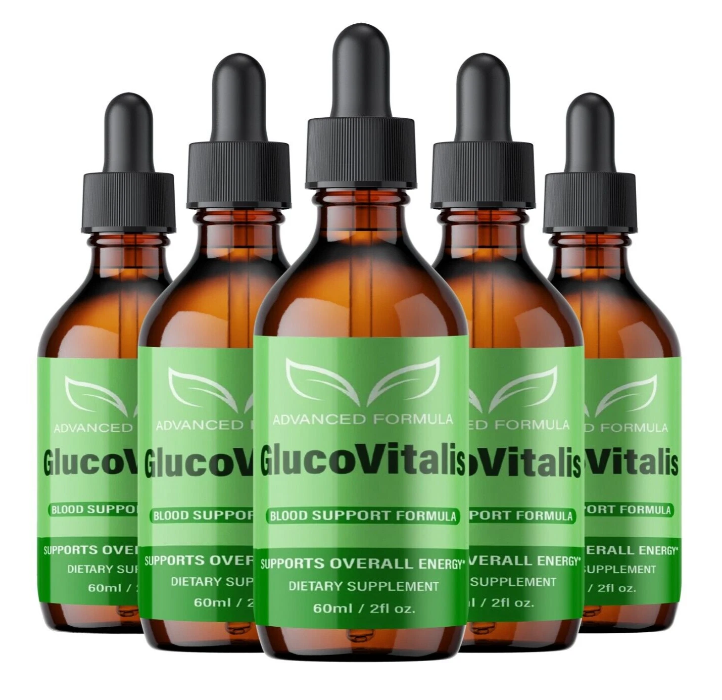 Gluco Vitalis Drops GlucoVitalis Glycogen Support Supplement ( 5 Pack )