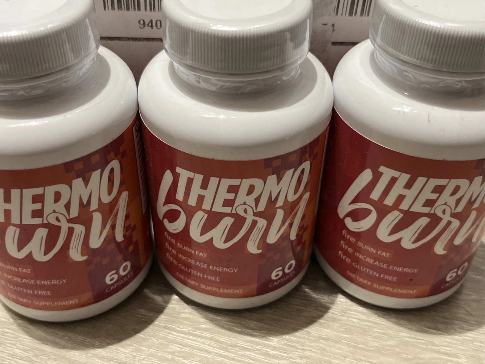 THERMO BURN DIETARY SUPPLEMENT FAT BURNING TABLETS (180 TABLETS) EXP 1-24