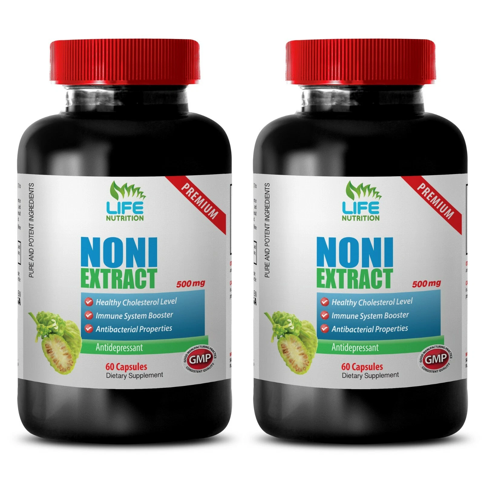 reduce cholesterol levels - NONI EXTRACT 500mg - sleep aid pills 2 Bottles