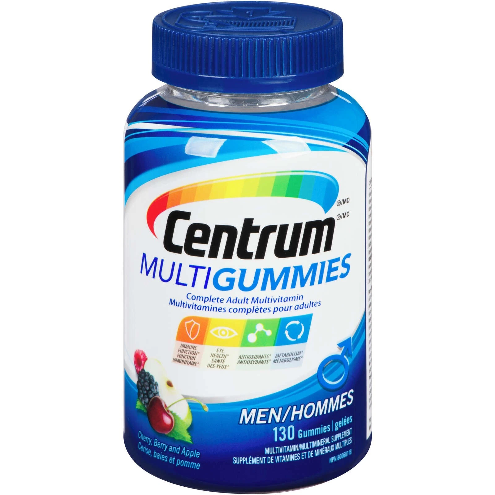 Centrum MultiGummies Men Multivitamin Supplement Gummies Antioxidant 130 pcs NEW