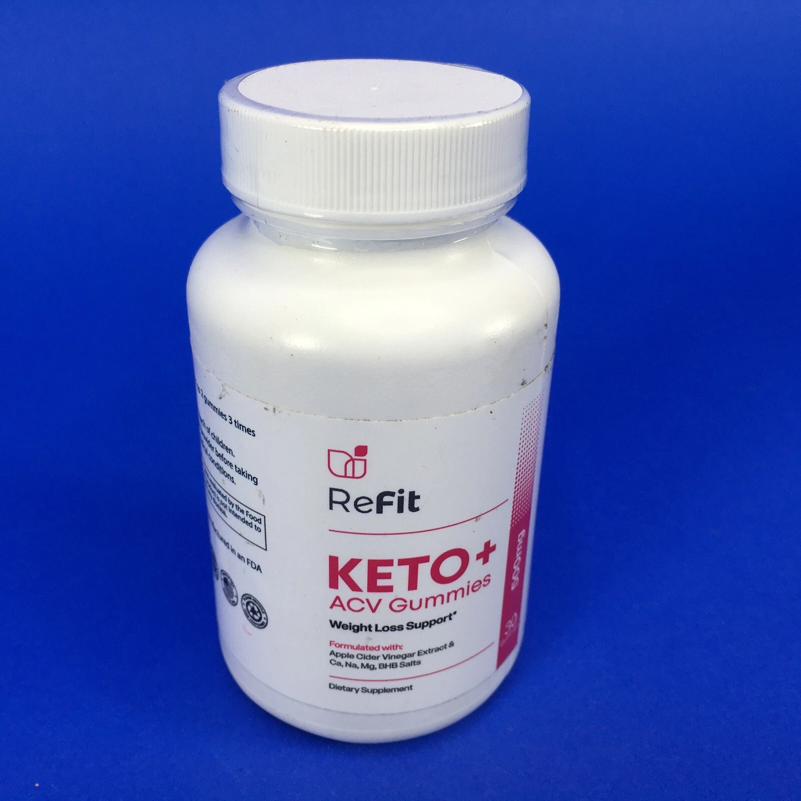 Refit Keto + ACV Weight Loss Support 500mg 30 Gummies