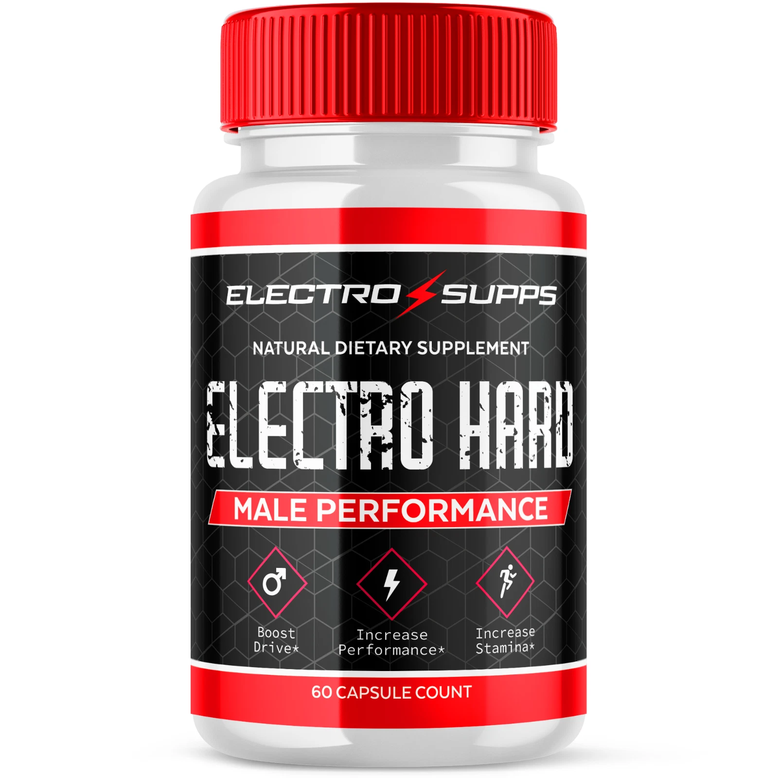 Electro Hard Male Pills Advanced Vitality Support Formula Supplement 60 Capsules