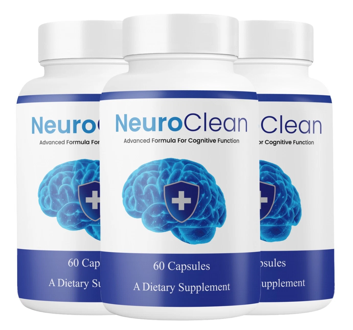(Paquete de 3) Cápsulas NeuroClean - Fórmula de apoyo cerebral para la función cognitiva