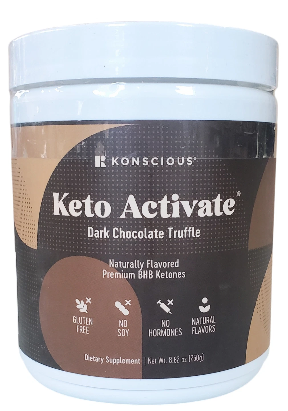 KETO ACTIVATE Konscious DARK CHOCOLATE TRUFFLE Ketones BHB Diet Energy Drink Mix