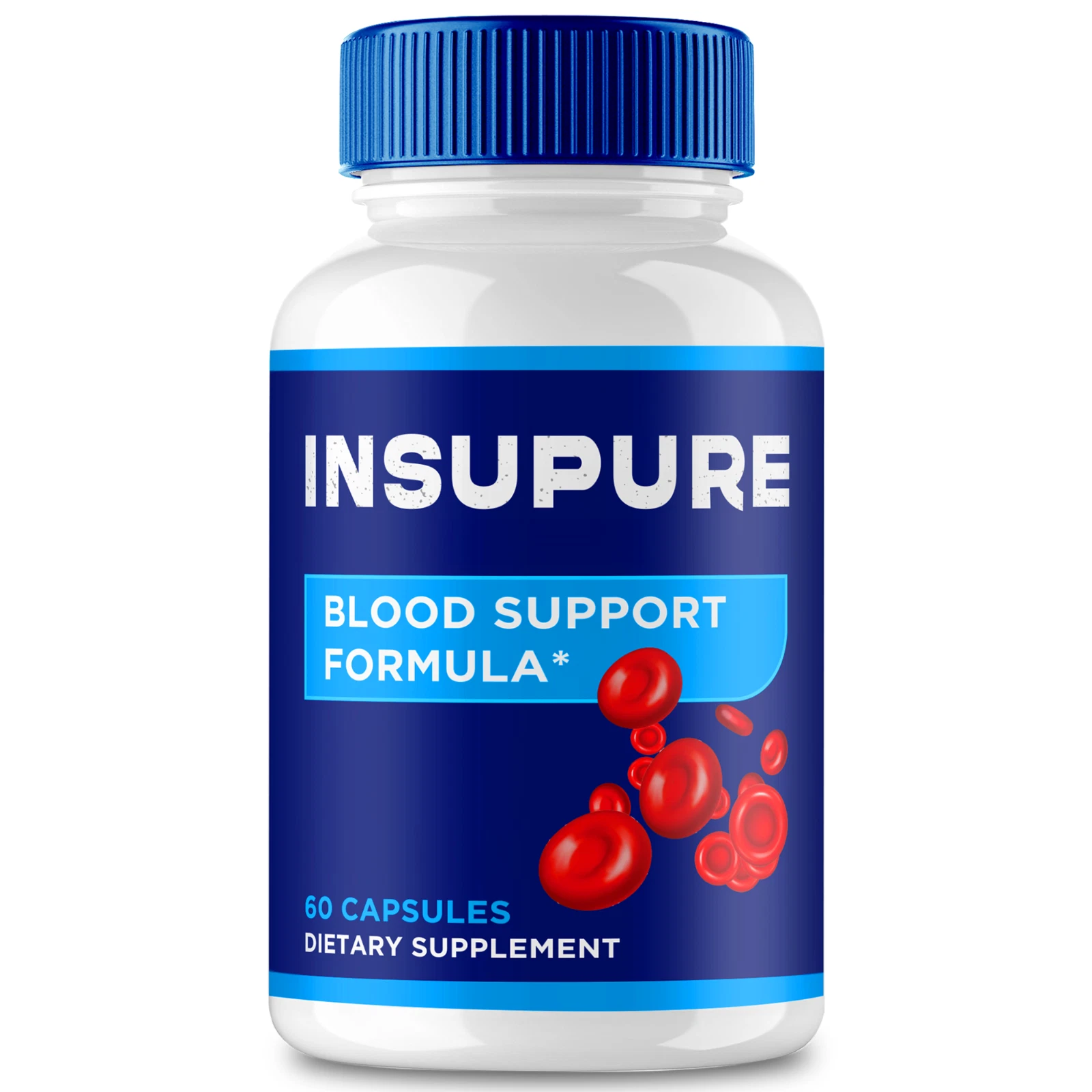 Insupure Blood Support Pills, Insu Pure for Blood Pressure & Sugar 60 ct
